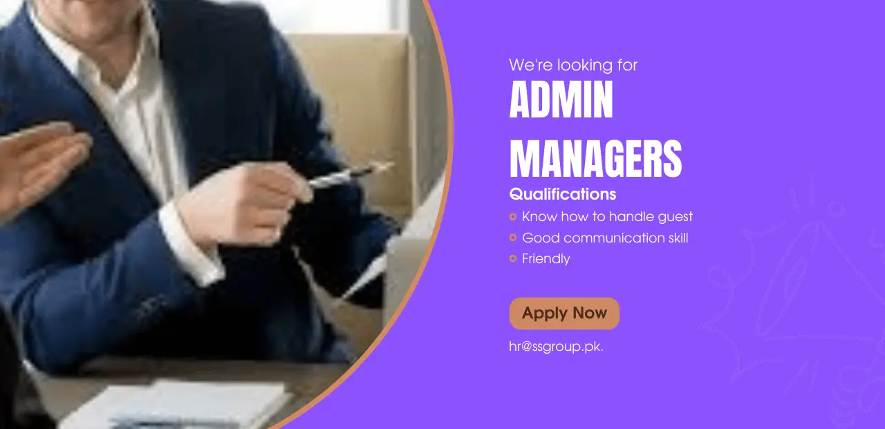 Admin Managers Jobs in Lahore December 2024